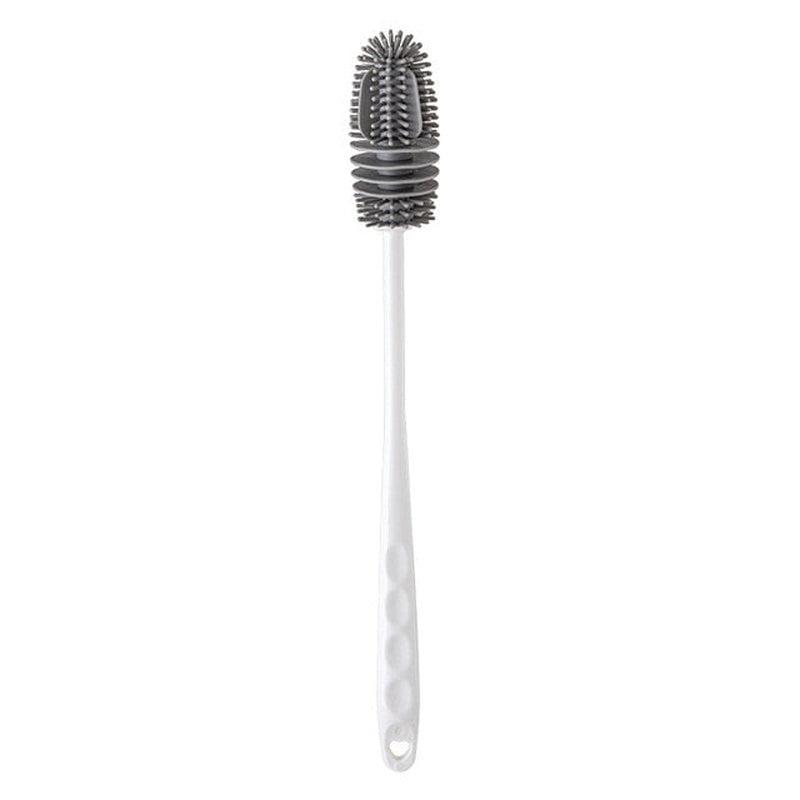 Silicone Milk Bottle Brush Cup Scrubber | Long Handle Glass Cleaner | Kitchen Cleaning Tool | Drink Bottle Glass Cup Cleaning Brush